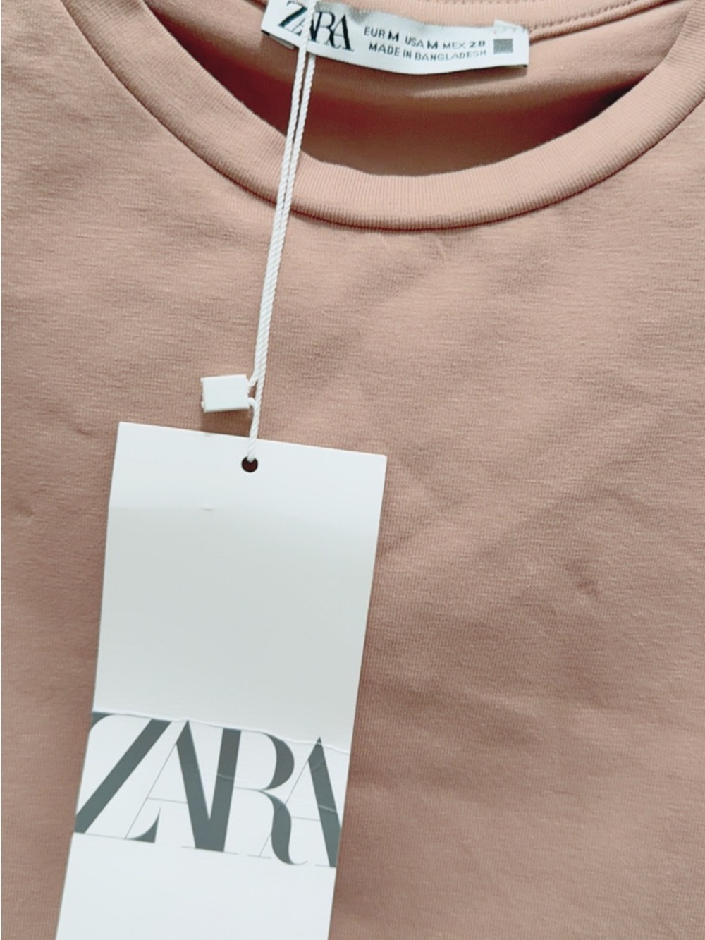 Zara Dusty Rose Crewneck Tee